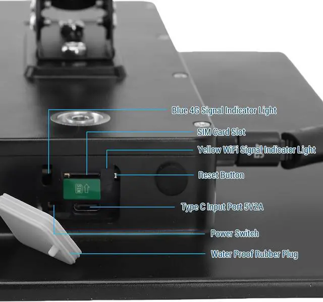 Alt view image 3 of 7 - Zunate 15W Solar 4G LTE Modem Router, IP66 Water Proof WiFi Signal Booster with APP Control 50M Coverage for Farm Courtyard Pool Camp Yacht Outdoor Use