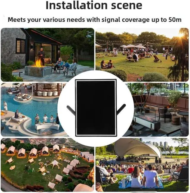 Alt view image 7 of 7 - Solar Powered Outdoor 4G LTE Modem Router with SIM Card Slot, Solar WiFi Extender, 50M WiFi Range, 15W and 20000mAh Battery, Design for Camping, RVs and Outdoor Area