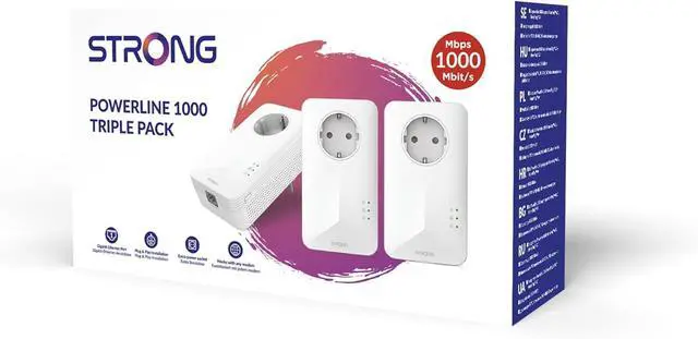 Alt view image 3 of 7 - POWERL1000TRIEUV2 Kit 3 Pieces Powerline 1000 Internet Anywhere From Any Power Outlet!