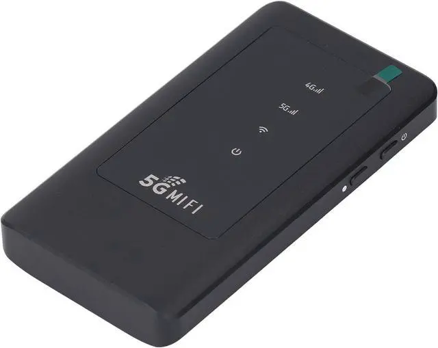Main image of Portable WiFi Hotspot, 5G WiFi6 2.77Gbps Mobile Router with Nano SIM Card Slot, for Travel Supports 16 Devices USB C Power, Black