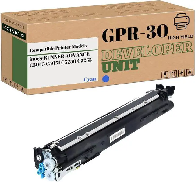 Main image of GPR-30 GPR30 Developer Unit Replacement for Canon ImageRUNNER Advance C5045 C5051 C5250 C5255 Printer (1-Pack Cyan)