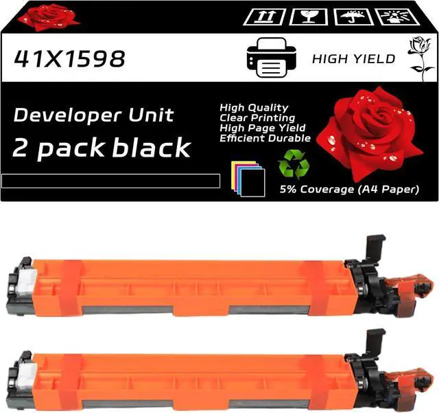 Main image of 41X1598 Developer Unit Compatible for Lexmark CX923dxe CX924dte CX924dxe XC9235 XC9245 XC9255 XC9265 Printers, with Chip, High Yield 300000 Pages, Clear Printing (2 Pack Black)
