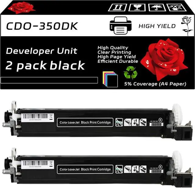 Main image of CDO-350DK Developer Unit Compatible for Pantum CP2510DN CM7115DN CM7000FDN Printers, with Chip, High Yield 30000 Pages, Clear Printing (2 Pack Black)