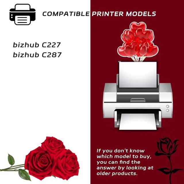 Alt view image 2 of 7 - IU214 Drum Unit+Developer Unit+Carrier Compatible for Konica Minolta bizhub C227 bizhub C287 Printers, with Chip, High Yield 44000 Pages, Clear Printing (1 Pack Magenta)
