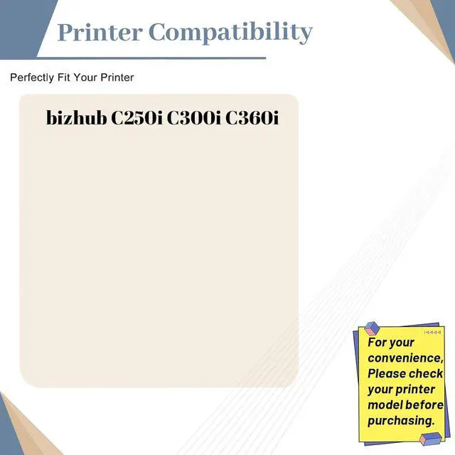 Alt view image 2 of 7 - Compatible for Konica Minolta DV315 DV-315 Developer Unit Replacement Use for Bizhub C250i C300i C360i Printer High-Yield 300,000 Pages (1-Pack Yellow)