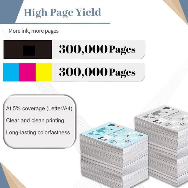 Alt view image 3 of 7 - Compatible for Konica Minolta DV315 DV-315 Developer Unit Replacement Use for Bizhub C250i C300i C360i Printer High-Yield 300,000 Pages (1-Pack Yellow)