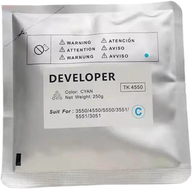 Alt view image 2 of 5 - 4PCS TK4550 Developer Unit Compatible with 3550 4550 5550 3551 5551 3051 Copier Machine Replacement Parts