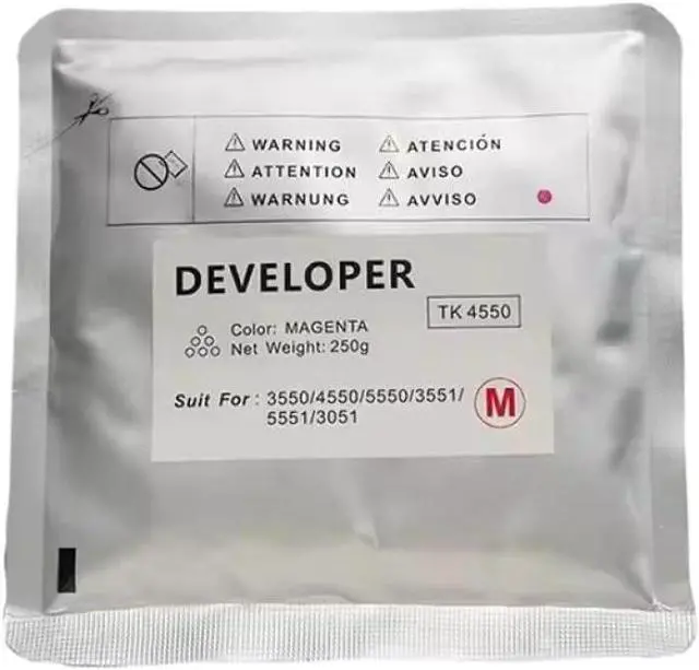 Alt view image 4 of 5 - 4PCS TK4550 Developer Unit Compatible with 3550 4550 5550 3551 5551 3051 Copier Machine Replacement Parts