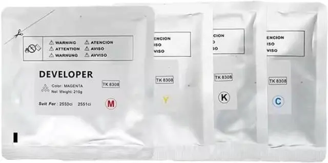 Alt view image 3 of 5 - 4PCS TK4550 Developer Unit Compatible with 3550 4550 5550 3551 5551 3051 Copier Machine Replacement Parts