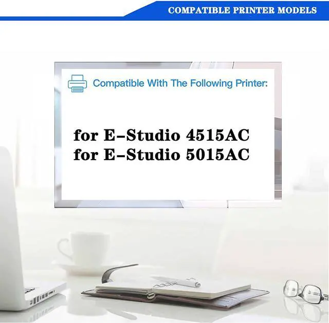 Alt view image 2 of 7 - EPU-K110K EPU-K110C EPU-K110M EPU-K110Y Compatible Imaging Unit (with Developer Unit) for Toshiba E-Studio 4515AC 5015AC Printer, High Yield 100,000 Pages Cyan