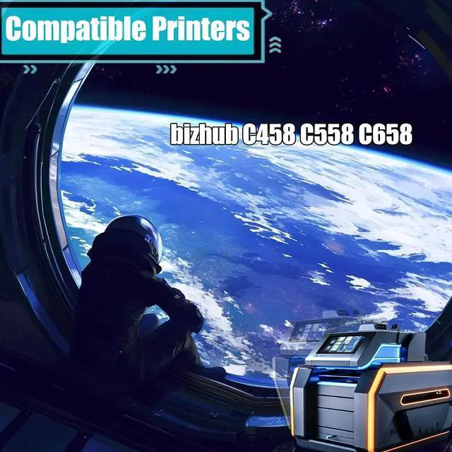 Alt view image 2 of 7 - Replacement Parts Developer Unit DV-619 Compatible with Konica Minolta bizhub C458 C558 C658 Printers, Contains Chip and Clear Printing (1 Pack Cyan)