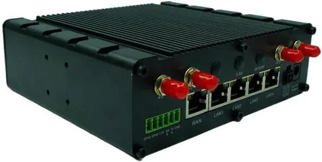 Alt view image 3 of 4 - LINBLENET T280C-NA 4G LTE Industrial Router, 5-Port, 2.4GHz WiFi, RS232, Metal Case