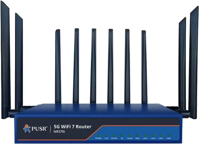 Main image of BE6500 Dual-Band Gigabit 5G NR WiFi7 Router Fixed Wireless Access FWA Qualcomm X62 4 PoE 2.5G LAN Ports NR370i
