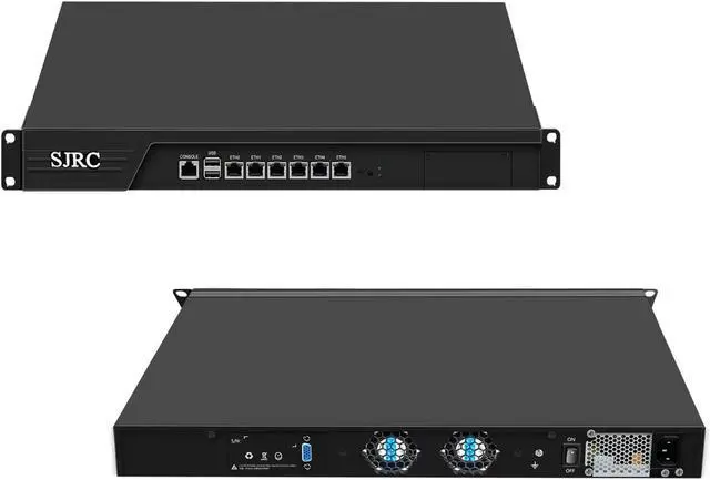 Main image of 19 B250 Core i5 8500 Firewall Hardware LGA 1151, Rackmount 1U Router PC for VPN Server, 19 Inch Rack OPNsense Appliance with 6 x i225V 2.5GbE, DDR4 32GB RAM 512GB SSD, VGA