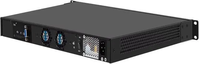Alt view image 3 of 6 - 19 B250 Core i5 8500 Firewall Hardware LGA 1151, Rackmount 1U Router PC for VPN Server, 19 Inch Rack OPNsense Appliance with 6 x i225V 2.5GbE, DDR4 32GB RAM 512GB SSD, VGA