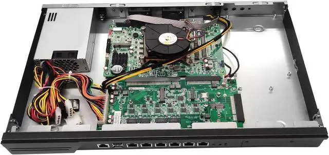 Alt view image 4 of 6 - 19 B250 Core i5 8500 Firewall Hardware LGA 1151, Rackmount 1U Router PC for VPN Server, 19 Inch Rack OPNsense Appliance with 6 x i225V 2.5GbE, DDR4 32GB RAM 512GB SSD, VGA