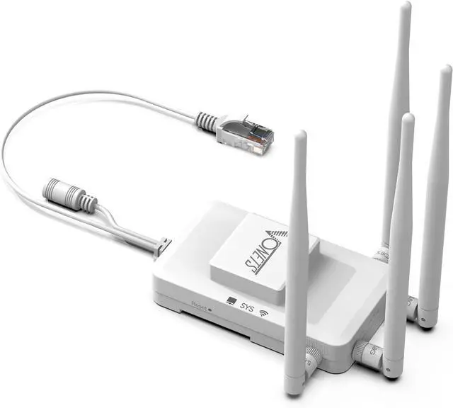 Main image of Industrial Grade 1800Mbps WiFi to Ethernet Adapter, 5.8G Single Band Universal Wireless Bridge for Printer, Smart TV, Blu-Ray Player, PlayStation, Xbox, Connect a Wired Device to Wi-Fi VAR1800-H