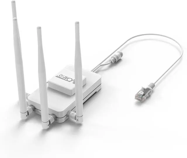 Alt view image 4 of 6 - Industrial Grade 1800Mbps WiFi to Ethernet Adapter, 5.8G Single Band Universal Wireless Bridge for Printer, Smart TV, Blu-Ray Player, PlayStation, Xbox, Connect a Wired Device to Wi-Fi VAR1800-H