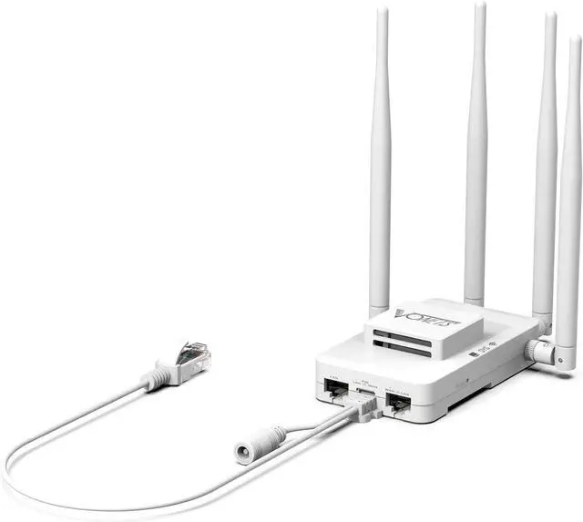 Alt view image 6 of 6 - Industrial Grade 1800Mbps WiFi to Ethernet Adapter, 5.8G Single Band Universal Wireless Bridge for Printer, Smart TV, Blu-Ray Player, PlayStation, Xbox, Connect a Wired Device to Wi-Fi VAR1800-H