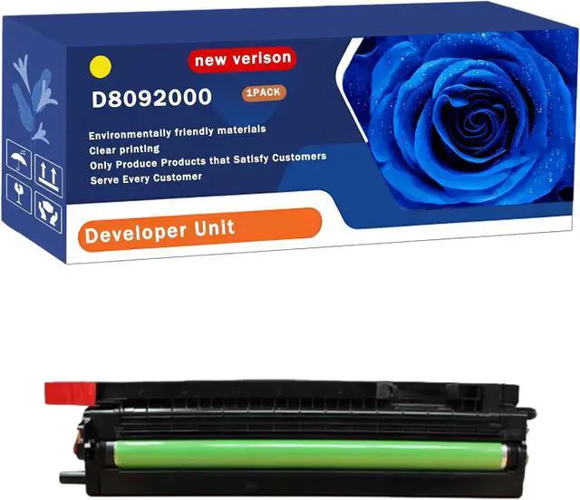 Main image of D8092000 Developer Unit Compatible for Lanier LD520C LD520CL LD525C Printers, Print Up to 70000 Pages, Bright Colors (1 Pack Yellow)