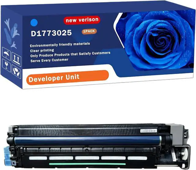 Main image of D1773025 Developer Unit Compatible for Ricoh MP C2003 MP C2503 Printers, Print Up to 90000 Pages, Bright Colors (1 Pack Cyan)