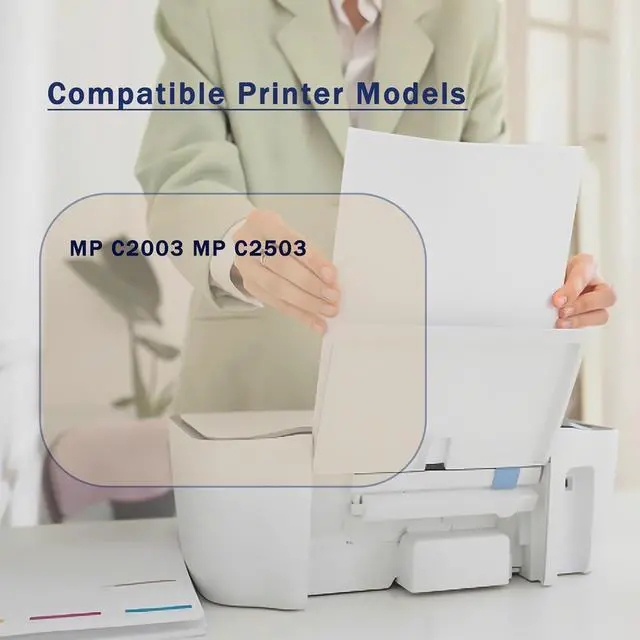 Alt view image 2 of 7 - D1773025 Developer Unit Compatible for Ricoh MP C2003 MP C2503 Printers, Print Up to 90000 Pages, Bright Colors (1 Pack Cyan)