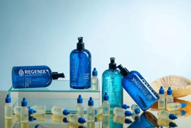 Alt view image 3 of 6 - Regenix Starter Kit to Treat Hair Loss 30 Day Supply, Shampoo + Deep Follicle Cleanser + Essential Scalp Protectant + Treatment Vials, Free Hair Microanalysis