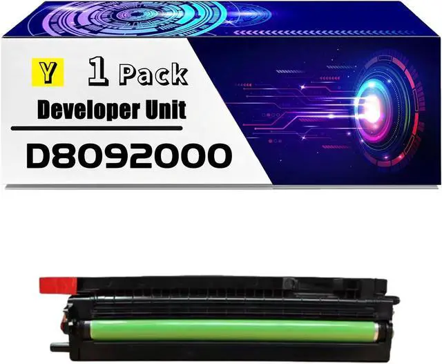Main image of D8092000 Developer Unit is Compatible for Ricoh Aficio MP C2030 C2050 C2530 C2550 Printers, High Yield 70000 Pages, with Chip for Long-Lasting Durability (1 Pack Yellow)