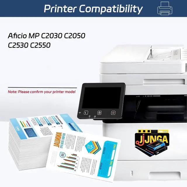 Alt view image 2 of 7 - D8092000 Developer Unit is Compatible for Ricoh Aficio MP C2030 C2050 C2530 C2550 Printers, with a Capacity of 70000 Pages and a Very Good Printing Experience (1 Pack Yellow)