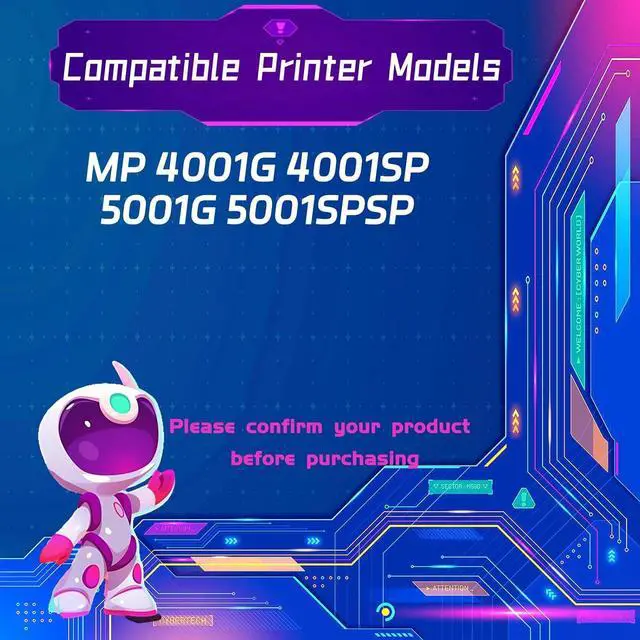 Alt view image 2 of 7 - MP 4002 Developer Unit is Compatible for Gestetner MP 4001G 4001SP 5001G 5001SPSP Printers, High Yield 250000 Pages, with Chip for Long-Lasting Durability (1 Pack Black)
