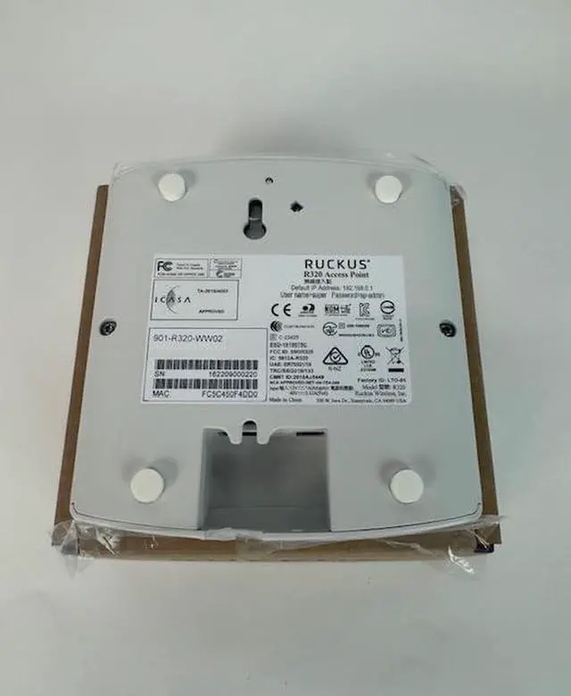 Alt view image 6 of 6 - Ruckus R320 Indoor Wireless Access Point (901-R320-WW02)