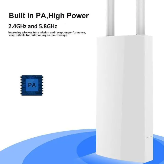 Alt view image 4 of 7 - WiFi AP Outdoor Access Point - Wireless Access Point Outdoor Wireless AP AC1200 Dual Band 5G/2.4GHZ Wiress AP Outdoor Access Point,Outdoor WiFi with POE and Gigabit ethernet,Wireless Access Points