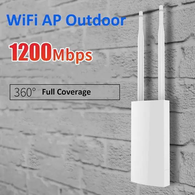 Alt view image 3 of 7 - WiFi AP Outdoor Access Point - Wireless Access Point Outdoor Wireless AP AC1200 Dual Band 5G/2.4GHZ Wiress AP Outdoor Access Point,Outdoor WiFi with POE and Gigabit ethernet,Wireless Access Points