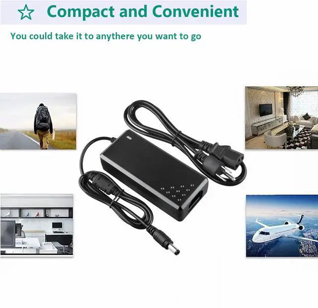Alt view image 4 of 6 - 54V AC DC Adapter Compatible with Aruba RAP-155P APINR15P RAP-155P-US RAP-155P-JP RAP-155P-IL Networks Wireless AP Remote Access Point Power Supply Cord Cable Charger PSU