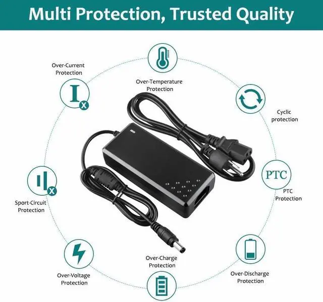 Alt view image 3 of 6 - 54V AC DC Adapter Compatible with Aruba RAP-155P APINR15P RAP-155P-US RAP-155P-JP RAP-155P-IL Networks Wireless AP Remote Access Point Power Supply Cord Cable Charger PSU