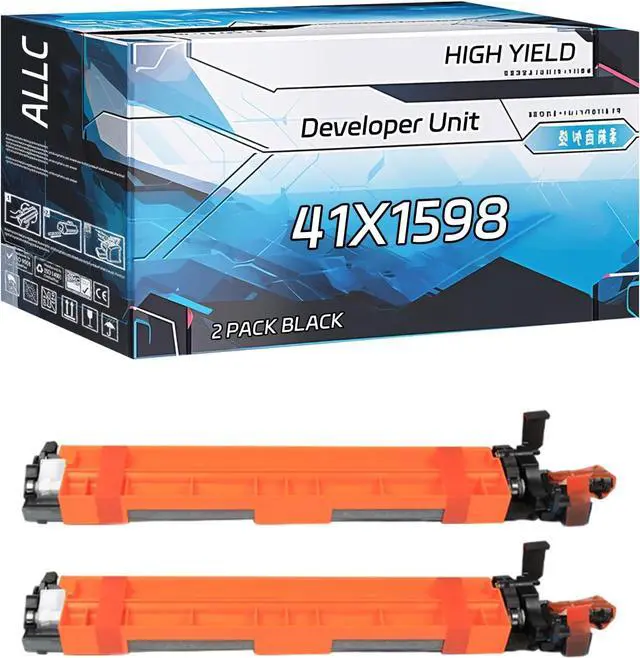 Main image of Compatible for Lexmark 41X1598 Developer Unit Work for Lexmark CS921de CS923de CX920de CX921de CX922de CX923dte Printers, with Chip, High Yield 300000 Pages, Clear Printing (2 Pack Black)