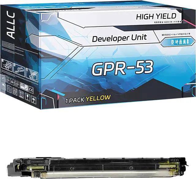Main image of Compatible for Canon GPR-53 Developer Unit Work for Canon imageRUNNER Advance C3325i C3330i C3525i C3525i II C3525i III Printers, with Chip, High Yield 240000 Pages, Clear Printing (1 Pack Yellow)