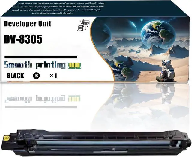 Main image of Replacement Parts Developer Unit DV-8305 Compatible with Kyocera TASKalfa 3050ci 3051ci 3550ci 3551ci Printers, Contains Chip and Clear Printing (1 Pack Black)