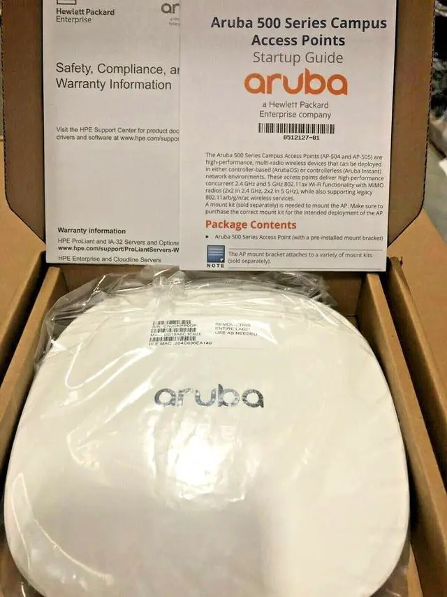 Main image of AP-505 R2H28A Dual Radio 2x2:2 802.11ax Access Point RW (New Sealed)