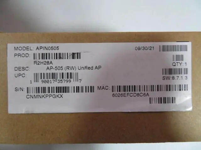 Alt view image 3 of 3 - AP-505 R2H28A Dual Radio 2x2:2 802.11ax Access Point RW (New Sealed)
