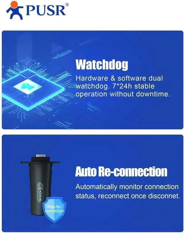 Alt view image 5 of 6 - WiFi Solar Data Stick Plug-and-Play, IP65 Waterproof, Private Server Supported Rich protocols: TCP/UDP/HTTP WiFi Stick Logger Solar Inverter Stick USR-S100-WA12