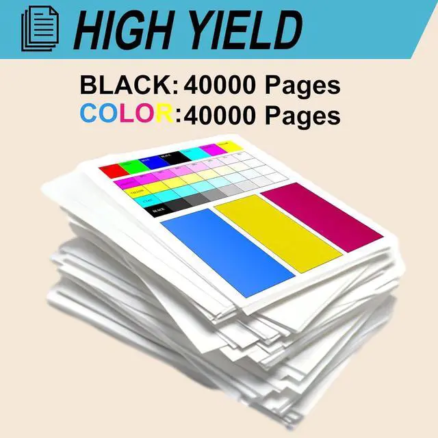 Alt view image 3 of 7 - 70C0D10 Developer Unit Compatible for Lexmark CX310dn CX310n CX317dn CX410dte CX417de CX510dthe Printers, High Yield 40000 Pages, Print More Pages (4-Pack BK/C/M/Y)