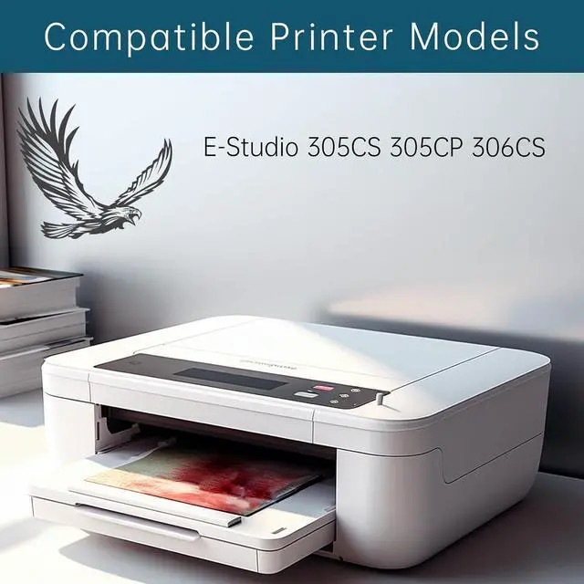 Alt view image 2 of 7 - FC-30PK Developer Unit Compatible for Toshiba E-Studio 305CS 305CP 306CS Printers, High Yield 80000 Pages, Bright Colors Clear Printing (3 Pack Black)