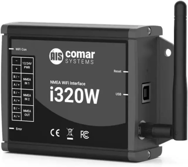 Alt view image 3 of 4 - i320W Wi-Fi Interface: Bidirectional NMEA, Dual-Band, 3 Wi-Fi Connections