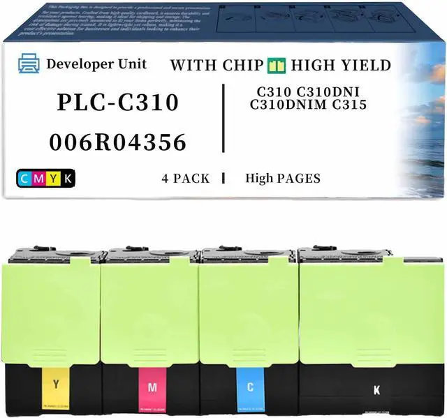 Main image of PLC-C310 006R04356 006R04357 006R04358 006R04359 Developer Unit Compatible for Xerox C310 C310DNI C310DNIM C315 Printers 1pack