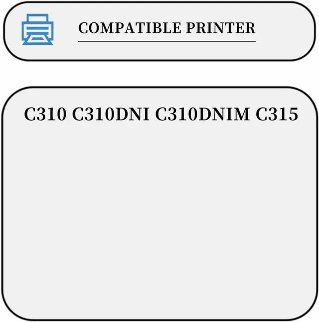 Alt view image 2 of 7 - PLC-C310 006R04356 006R04357 006R04358 006R04359 Developer Unit Compatible for Xerox C310 C310DNI C310DNIM C315 Printers 1pack