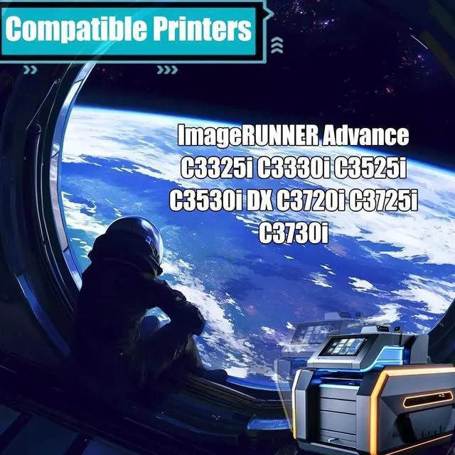 Alt view image 2 of 7 - Replacement Parts Developer Unit GPR-53 Compatible with Canon ImageRUNNER Advance C3325i C3330i C3525i C3530i DX C3720i C3725i C3730i Printers, Contains Chip and Clear Printing (3 Pack Black)