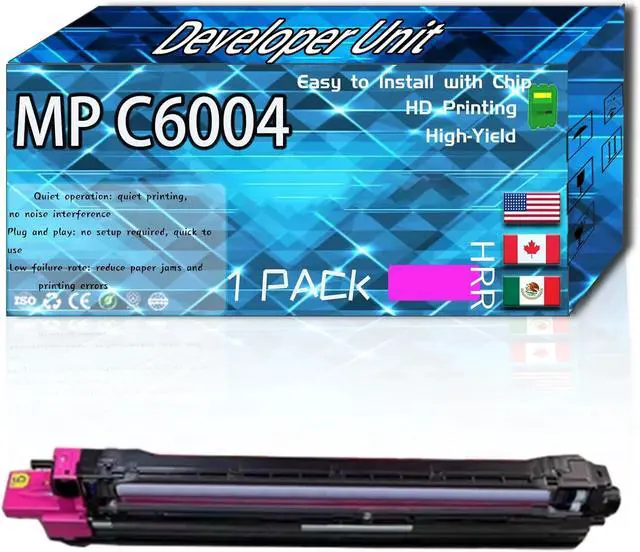 Main image of MP C6004 Developer Unit Compatible for Ricoh MP 501SPF MP C4504 MP C4504ex MP C6004 MP C6004ex Printers, High Production Replacement (1 Pack Magenta)