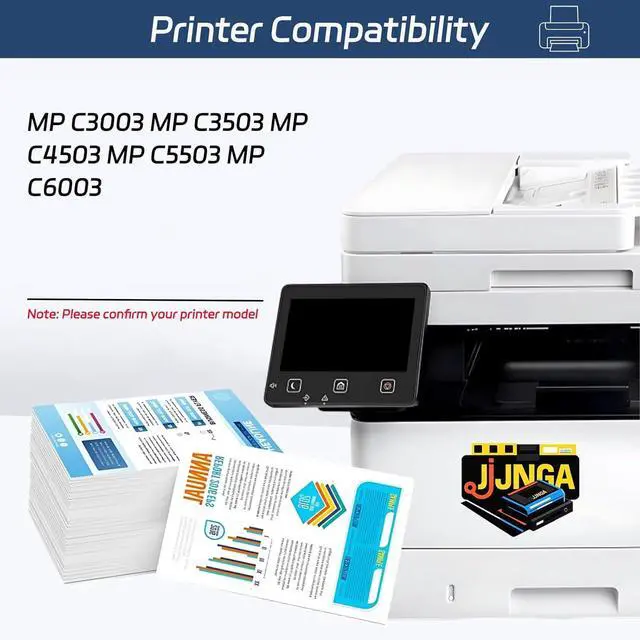 Alt view image 2 of 7 - MPC3003 Developer UnitContains Carrier is Compatible for Ricoh MP C3003 MP C3503 MP C4503 MP C5503 MP Printers (2 Pack Black)