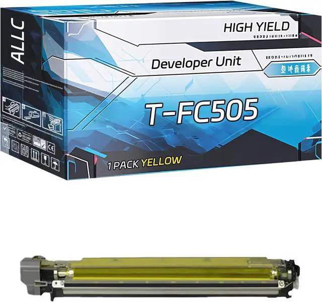 Main image of ALLC Compatible for Toshiba T-FC505 Developer Unit Work for Toshiba E Studio 2505AC 3005AC 3505AC 4505AC 5005AC Printers, with Chip, High Yield 60000 Pages, Clear Printing (1 Pack Yellow)